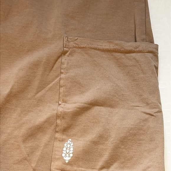 Free People FP Movement Hot Shot Beige Tee Romper Size Small - Picture 12 of 16